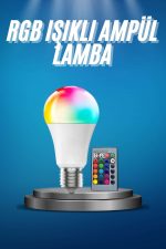 Ayarlanabilir Parlaklık RGB Led Ampul Beyaz Lamba Ve Renkli Ampul - Görsel 5