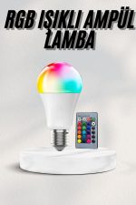 Akıllı RGB Led Ampul Led Uzaktan Kumandalı Renk Değiştiren Ampul - Görsel 5