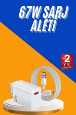 67W Hızlı Şarj Yüksek Voltaj Korumalı Type C Şarj Adaptörü - Görsel 5