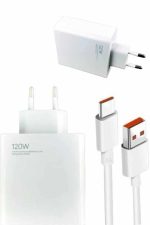 120W Şarj Aleti Hızlı Çift Turbo Şarj Aleti Seti Beyaz - Görsel 3
