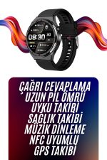 Amoled Ekran GT42 Akıllı Saat Üç Kordonlu İOS Android Uyumlu