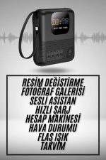 Akıllı Powerbank 10.000 MAH 4 Çıkışlı Taşınabilir Dijital Göstergeli