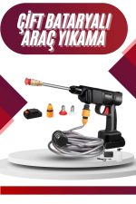 Oto Araba Yıkama Şarjlı Ve Yüksek Basınçlı Oto Yıkama Ve Sulama Tabancası - Görsel 5