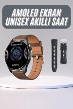Yuvarlak Kasa 46mm HK HERO4 Akıllı Saat Android Ve IOS Uyumlu Uyku ve Sağlık Takibi - Görsel 5