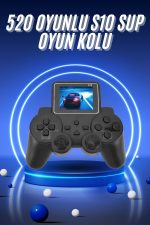 2.4 İnç Ekran 520 Oyunlu Retro Temalı Kablosuz Oyun Kolu El Atarisi - Görsel 5