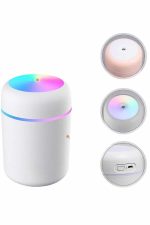 Humidifier LED Işıklı Mini Ortam Oda Kokusu Aromaterapi Buhardanlık - Görsel 4
