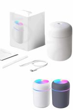 Humidifier LED Işıklı Mini Ortam Oda Kokusu Aromaterapi Buhardanlık - Görsel 2
