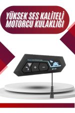 Intercom Bluetooth Kask Kulaklık Motosiklet Kulaklık 5.0 Bluetooth - Görsel 5