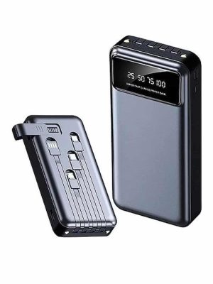 Hızlı Şarj Özellikli 20.000 Mah Dijital Göstergeli USB Girişli Android ve İOS Uyumlu Powerbank