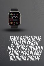 HK9 ULTRA Akıllı saat 2.02 inch Nabız Ölçer Arama Konuşma Müzik Dinleme