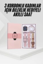 Yeni Nesil Kadın G9 MINI Akıllı Saat Rose Gold Android ve İos Uyumlu - Görsel 5