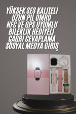 Yeni Nesil Kadın G9 MINI Akıllı Saat Rose Gold Android ve İos Uyumlu