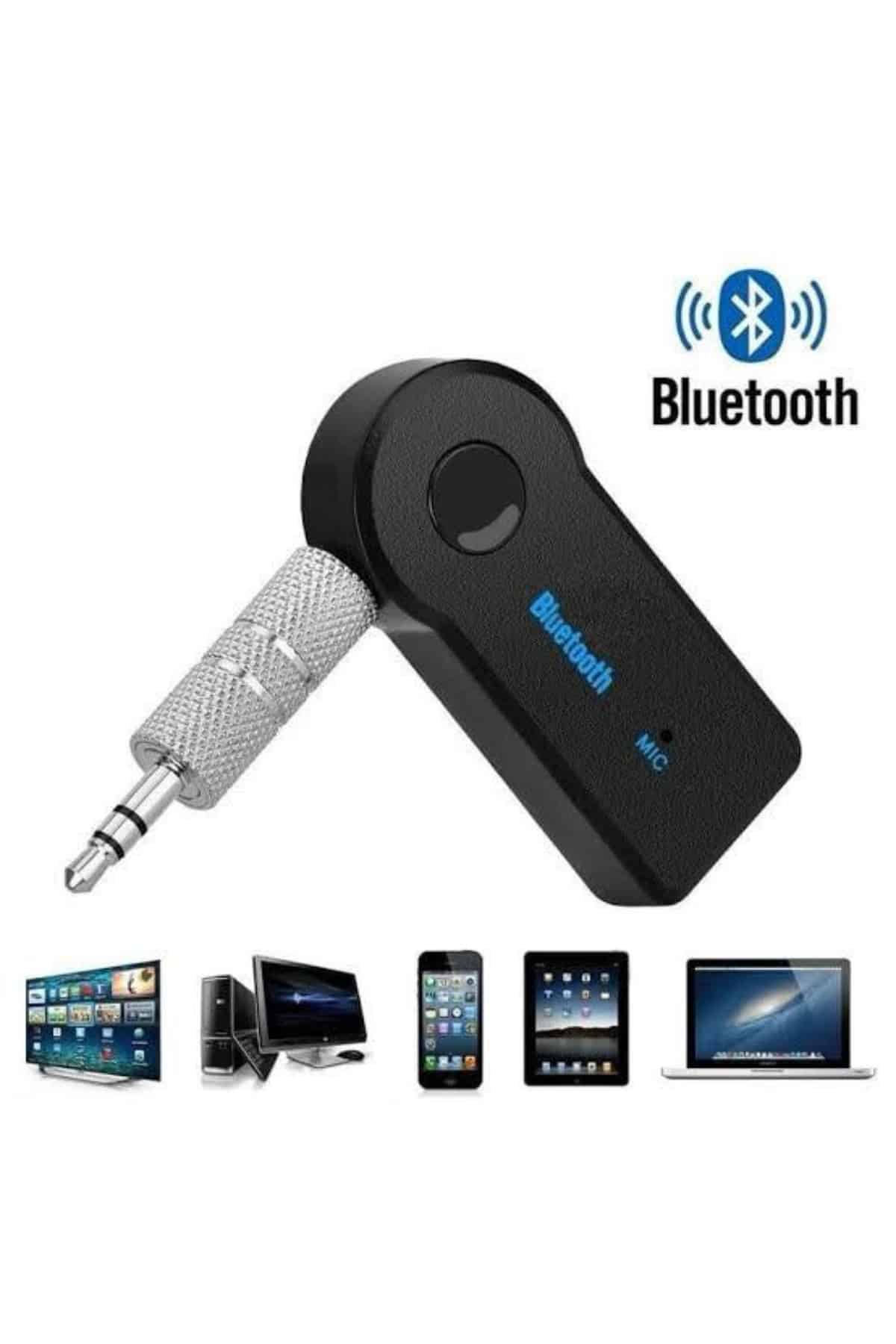 1215199_7-6.jpg Yeni Nesil Bluetooth Aux Araç Kiti Siyah TV Tablet Telefon Araç Araba - Görsel 1