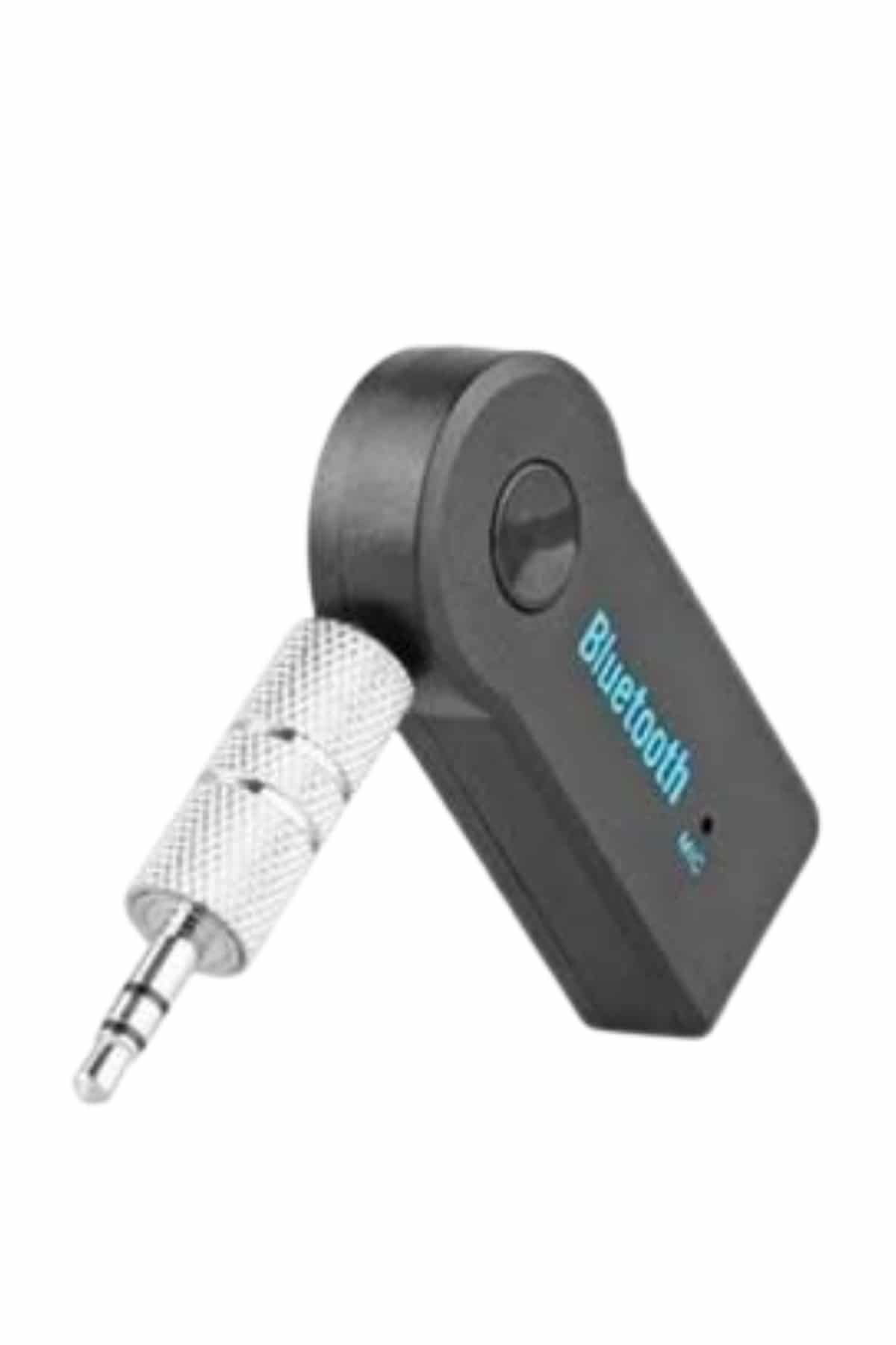 1215200_2-5.jpg Tüm Cihazlara Uyumlu Bluetooth Aux Araç Kiti Siyah - Görsel 1