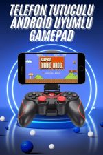 Joystik Gamepad Bluetooth Telefon Tutucu Oyun Kolu Telefon Android Uyumlu - Görsel 5