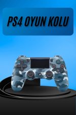 PS4 Joystick Oyun Kolu Titreşimli Uzun Pil Ömrü USB Şarj Kablolu - Görsel 5
