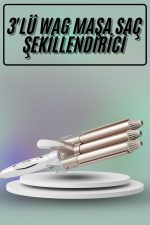 Saç Şekillendirici Wag Maşa Üçlü Yüksek Isı Ayarlı Seramik Kaplama - Görsel 5