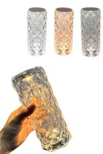 Yeni Nesil Modern Kristal Masa ve Gece Lambası Dokunmatik Renk Değiştirebilen - Görsel 4