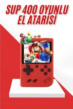 Nostalji Oyunlu Mini Atari Gamebox 400 Oyunlu El Atarisi - Görsel 5
