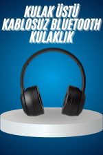 Wireless 5.0 Bluetooth Kablosuz Kulaklık ANC Özellikli Kulak Üstü Ayarlanabilir - Görsel 5