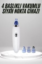 4 Başlıklı Pilli Vakumlu Siyah Nokta Temizleyici Akne Ve Sivilce Önleyici - Görsel 5