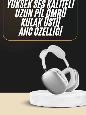2025 Model Kulak Üstü Kablosuz Bluetooth Kulaklık Gürültü Azalta Uzun Pil