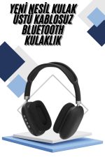 Yeni Nesil Bluetooth Kulaklık Kulak Üstü ANC Özelliği Yüksek Ses Kaliteli - Görsel 5