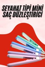 Seyahat Tipi Taşınabilir Saç Düzleştirici Saç Şekillendirici Yüksek Isı Ayarlı - Görsel 5