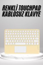 Touchpad Uyumlu Bluetooth Klavye Slim Kablosuz Wifi Q Klavye - Görsel 5