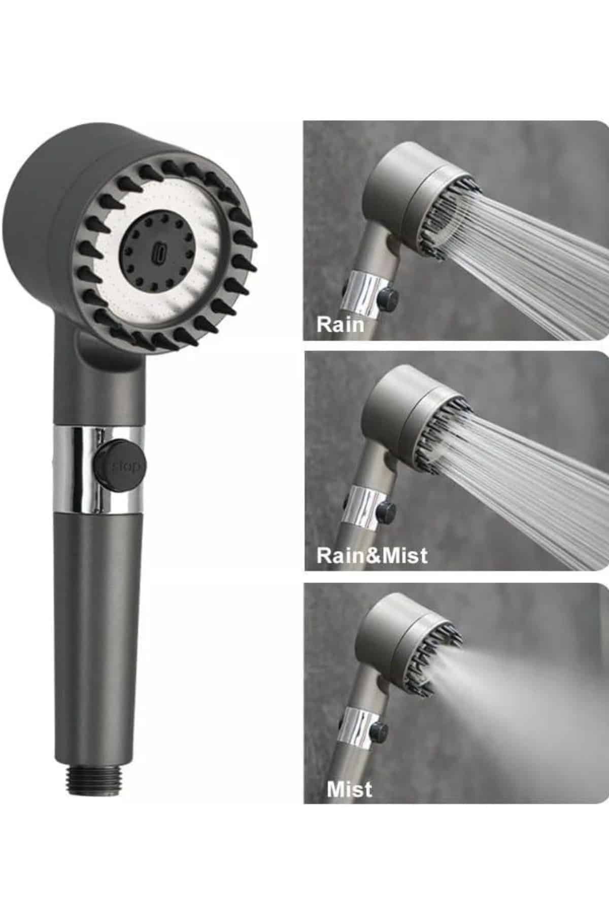 1215388_12-67.jpg Yeni Masaj Etkili Nesil Filtreli Duş Başlığı Fıskiyesi Duş Banyo - Görsel 1