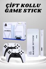4K HD Görüntü Kaliteli Retro Game Stick 20000 Oyunlu Çift Kollu Beyaz Game Stick - Görsel 5