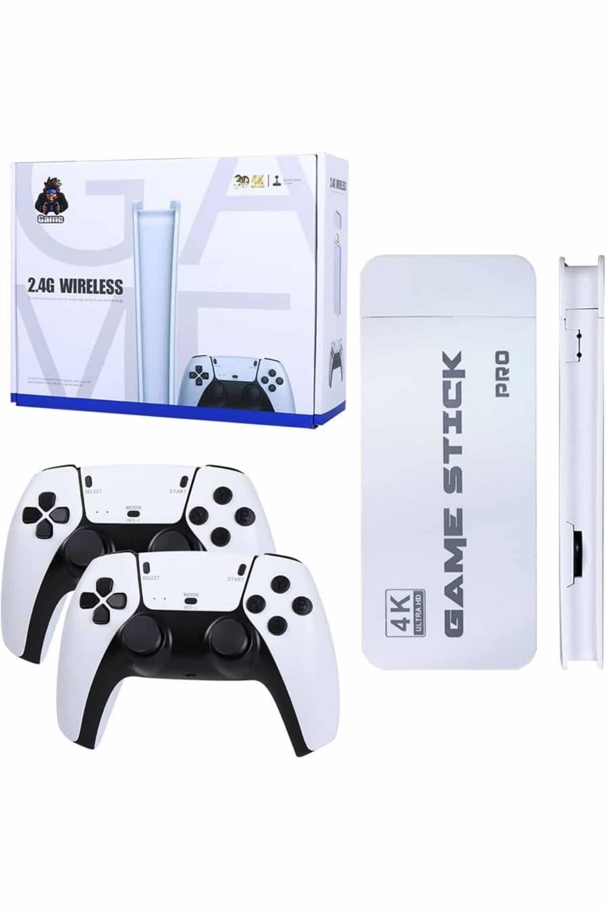 1215547_3-64.jpg Game Stick 4K Retro Çift Kollu Atari Oyunlari +20000 Oyunlu Konsol Nostalji - Görsel 1