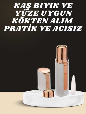 KAŞ BIYIK VE YÜZ EPİLASYON ALETİ VE TİTREŞİMLİ YÜZ TEMİZLEME MASAJ ALETİ İKİLİ SET