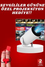 Sevgiliye Özel Hediye Ayaklı Sinema Projektörü Projeksiyon - Görsel 5