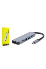 Macbook Pro/air Uyumlu USB Type-C 8 In 1 Hub Dönüştürücü Çevirici Çoklayıcı USB Hdmı Micro Sd 8 Girişli - Görsel 4