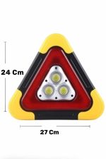 Işıklı Üçgen Reflektör Led Projektör Acil Durum Feneri Flaşör 500 Lümen - Görsel 2