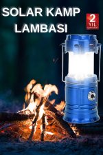 Kamp Lambası El Feneri Askılı Büyük Boy USB Şarjlı Işıldak - Görsel 5