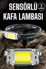 Kafa Lambası Led Fener Pratik Taşınabilir Ayarlanabilir USB Şarjlı - Görsel 5