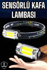 Kafa Lambası El Fenerli Kamp Lambası USB Şarjlı Esnek Lamba - Görsel 5