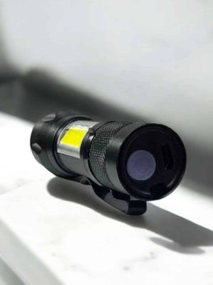 Şarjlı Metal Zoomlu El Feneri Işıldak Led Işık Taşınabilir El Lambası