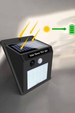 Güneş Enerjili Bahçe Lambası Solar Gece Aydınlatma Sensörlü Lamba - Görsel 2