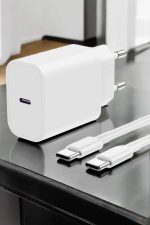 İOS Uyumlu Type-C Girişli Hızlı Şarj 15/15 Pro Max Adaptör ve Kablosu - Görsel 4