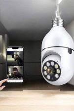 Wifi Kamera Duylu Ampul Görünümlü 360 Derece Dönebilen Ev Kamerası - Görsel 3