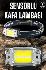 Kafa Lambası Kamp Feneri Balıkçı Feneri Başlıklı Suya Dayanıklı - Görsel 5