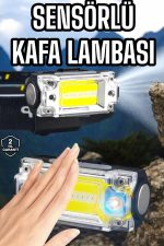 Şarjlı Kafa Feneri Suya Dayanıklı Ayarlanabilir Kamp Feneri - Görsel 5