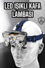 Kafa Lambası Hafif ve Esnek Çift Anahtarlı Far Led Işık - Görsel 5