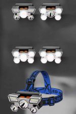 Ultra Güçlü Led Işık Şarjlı Kafa Lambası Balıkçı Lambası Kafa Feneri - Görsel 3