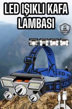 Balıkçı Kafa Lambası Led Işık 4 Farklı Mod Esnek ve Ayarlanabilir - Görsel 5