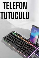 Oyuncu Klavyesi Q Klavye RGB Işıklı Mouse Hediyeli - Görsel 4