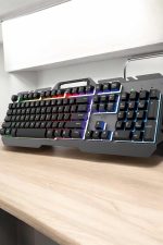 Q Klavye RGB Işıklı Klavye Ve Mouse Seti Kablolu Mouse Hediyeliş - Görsel 2